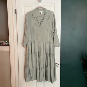 H&M Sage Green Dress